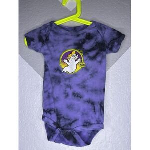 Buc-ees 2024 Halloween Infant Baby Bodysuit 12 Months Glows In The Dark Hey Boo